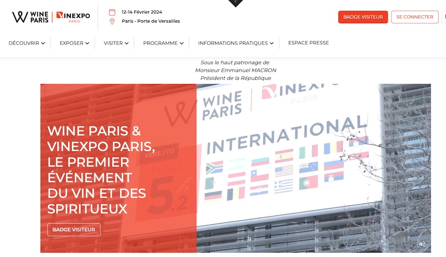 Salon internationnal Wine Paris Vinexpo 2024 Vins et spiritueux évènement 