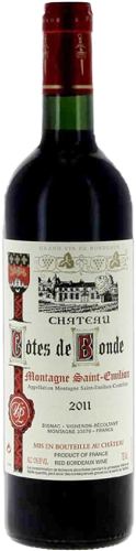 Bottle-Château-Côtes-de-Bonde-Appellation-Montagne-Saint-Émilion