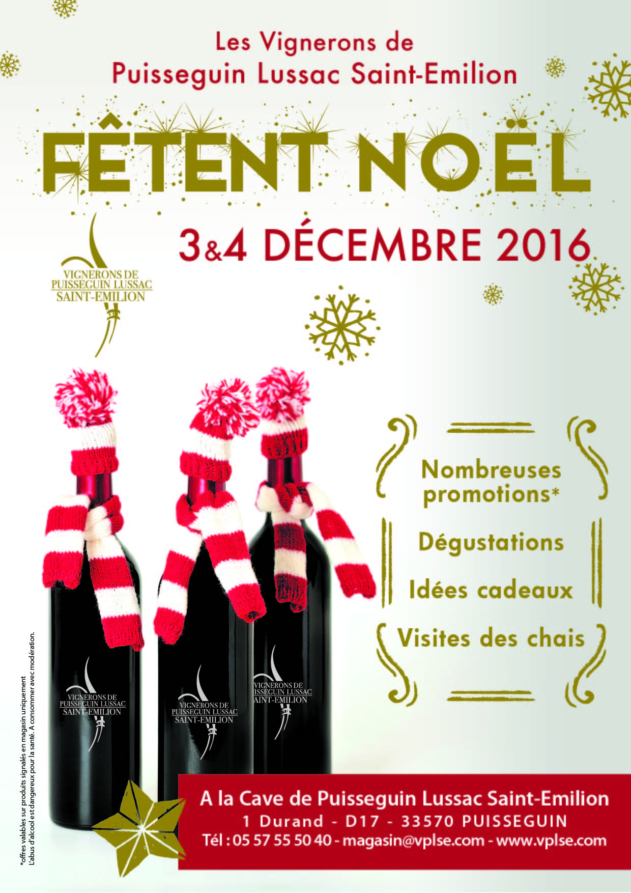 Les Vignerons de Puisseguin Lussac Saint-Emilion fêtent Noel !