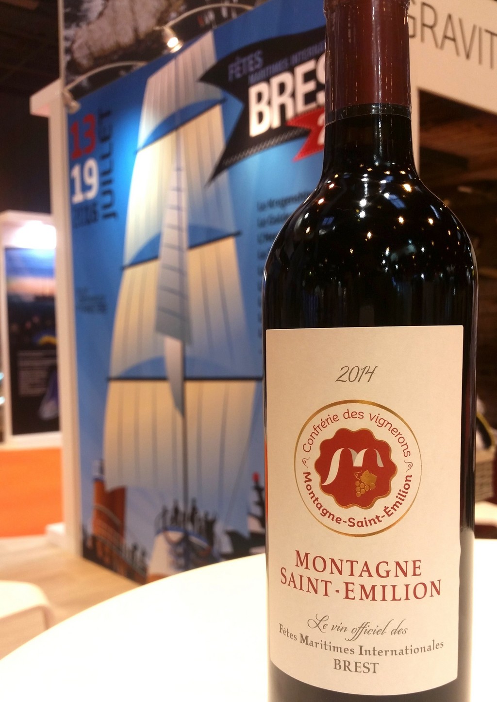 Montagne Saint-Émilion, le vin officiel de Brest 2016 - © DR