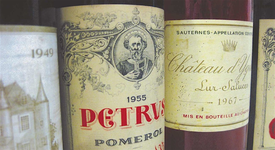 Vols de grands crus vins Petrus Mouton Rotschild Haut Brion Ausone château Margaux Cheval Blanc Yquem Romanée Conti 